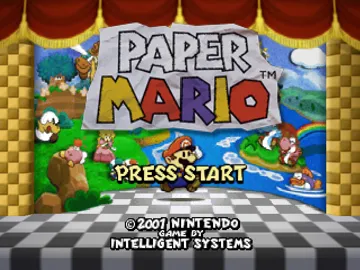 Paper Mario (Europe) (En,Fr,De,Es) screen shot title